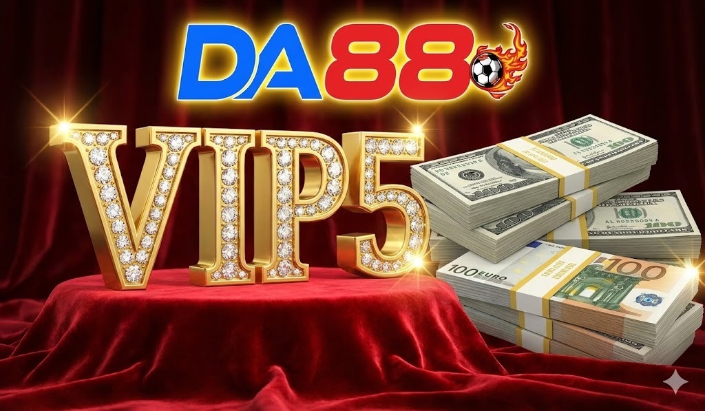 Lộ trình lên hạng VIP 5 DA88 nhận ngay thưởng 10.000.000 VNĐ tiền mặt thần tốc cho hội viên