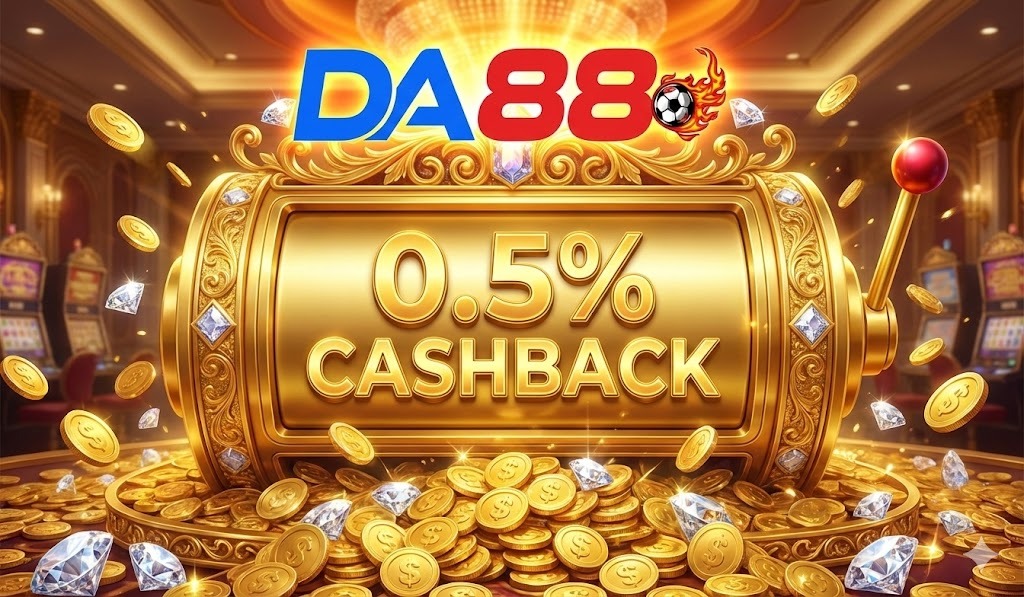 Sức hút khó cưỡng từ chương trình Nổ hũ DA88 hoàn trả 0.5% quay là trúng