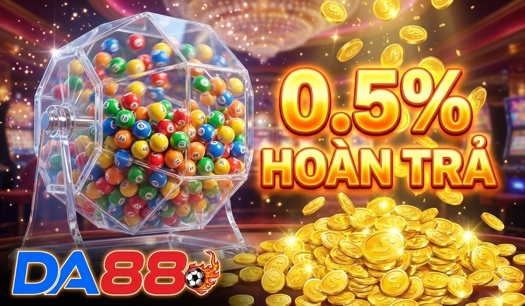 Chương trình Quay số & Lô đề DA88 hoàn trả tới 0.5% mỗi đơn cược